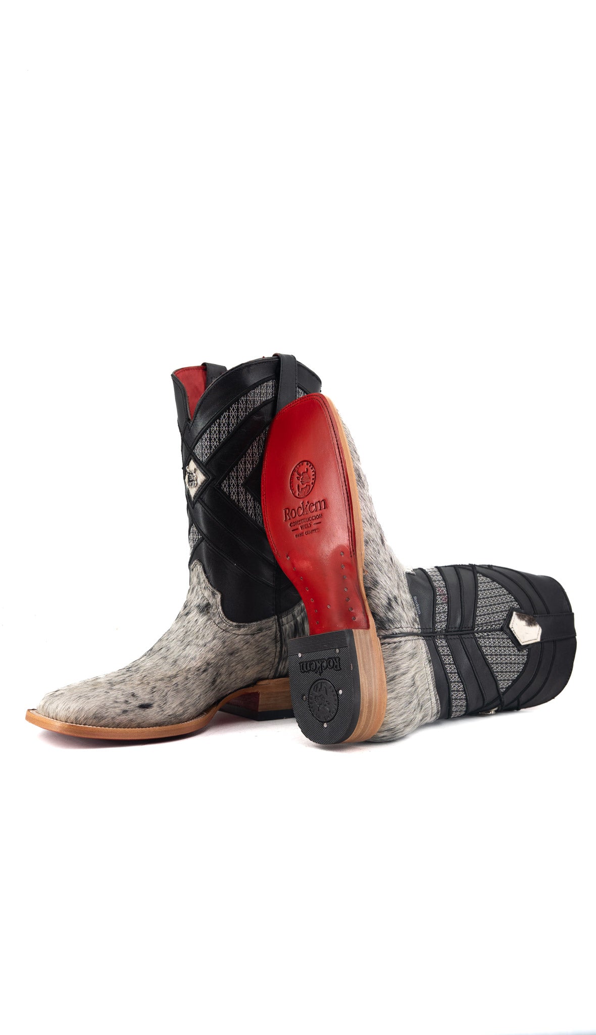 Prescott Cowhide Square Toe Cowboy Boot Size 9.5 Box QM39 FINAL SALE