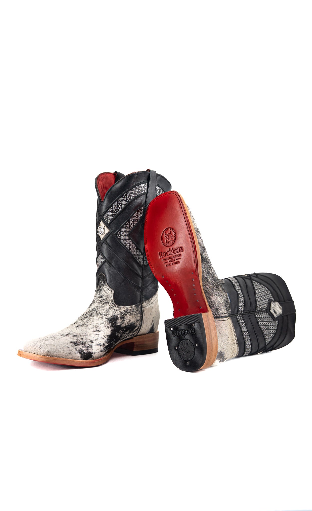 Prescott Cowhide Square Toe Cowboy Boot Size 10 Box QM40 FINAL SALE