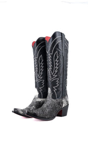 Bianca Tall Red Bottom Cowhide Snip Toe Cowgirl Boot Size 9 Box CW19