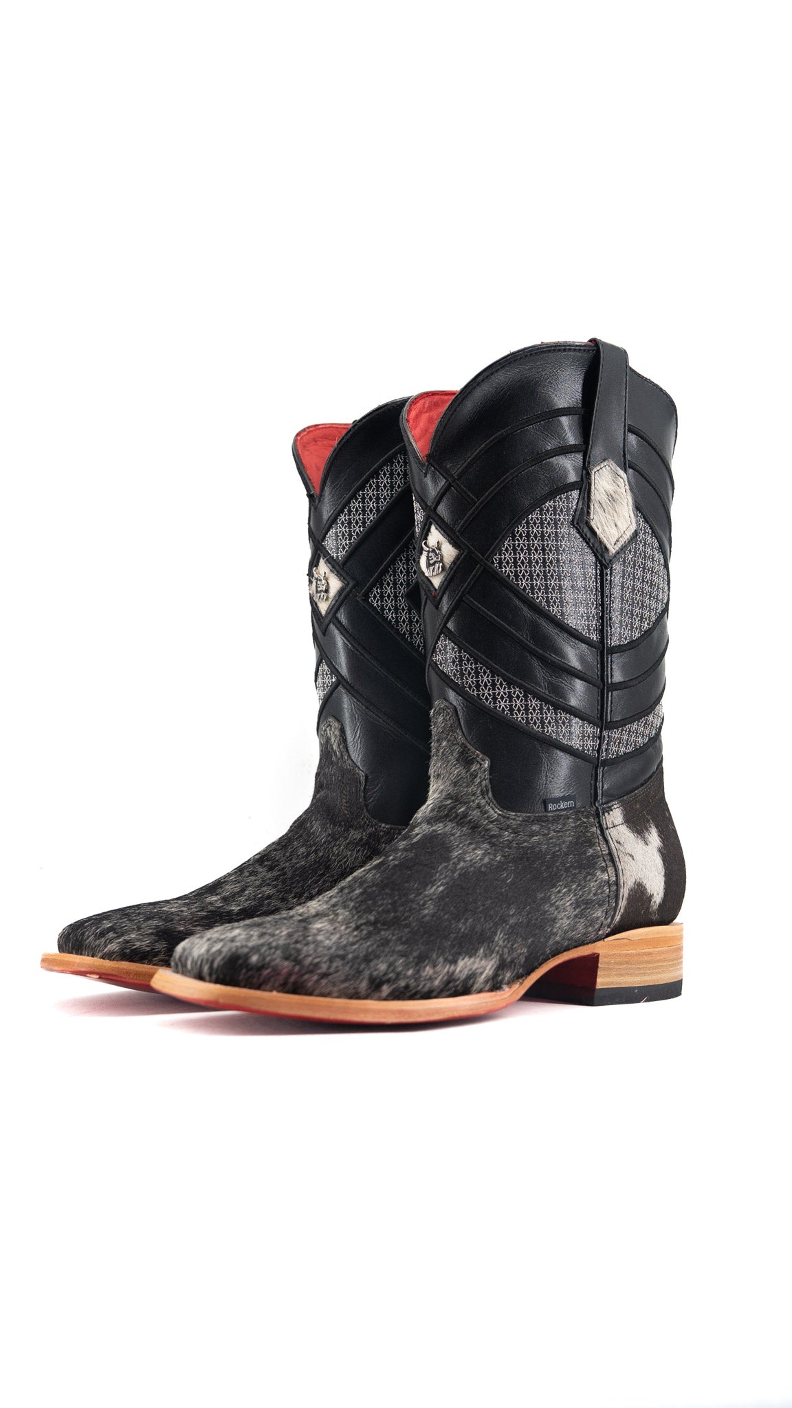 Prescott Cowhide Square Toe Cowboy Boot Size 10 Box QM41 FINAL SALE