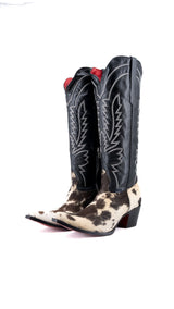 Bianca Tall Red Bottom Cowhide Snip Toe Cowgirl Boot Size 10 Box CW21