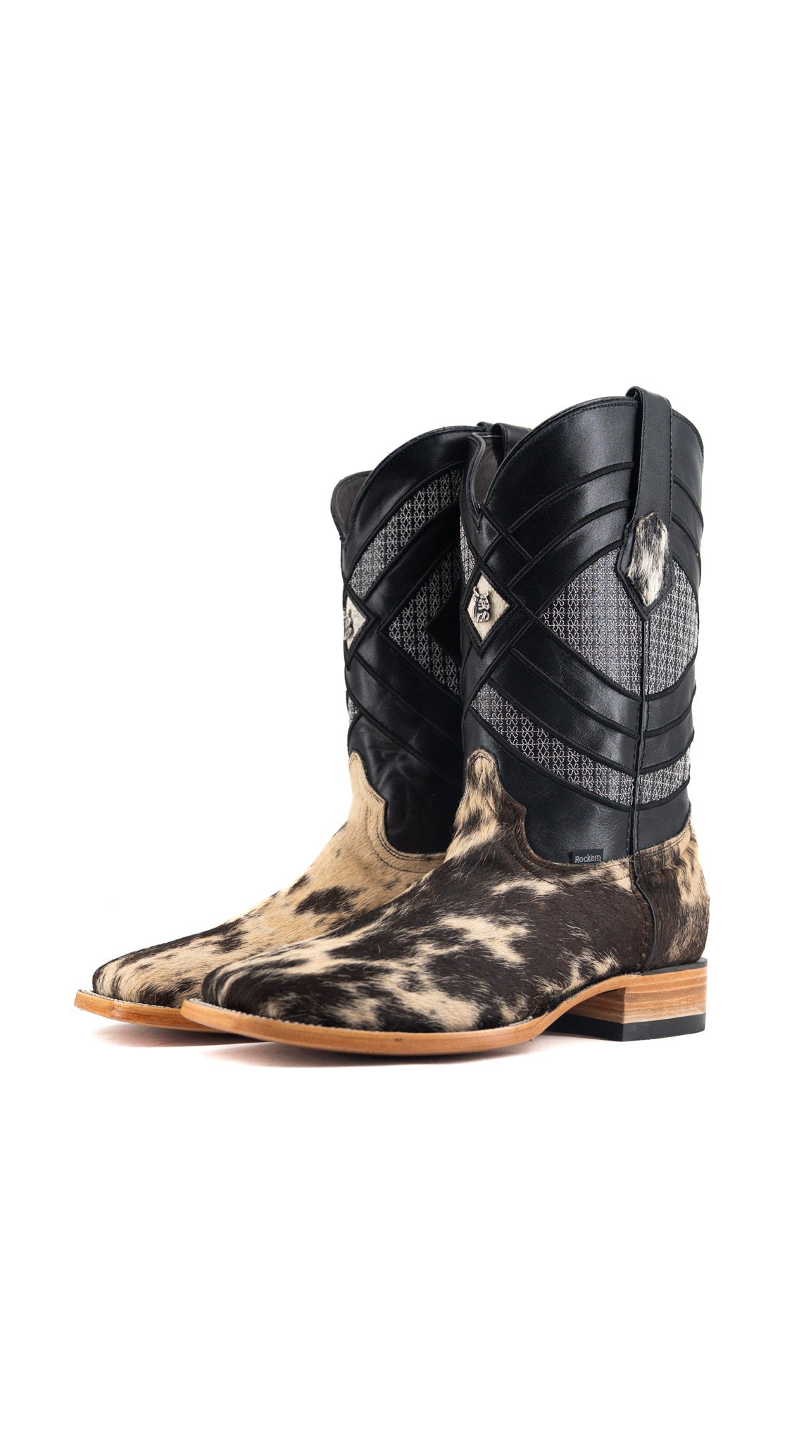 Prescott Cowhide Square Toe Cowboy Boot Size 10.5 Box QM44 FINAL SALE