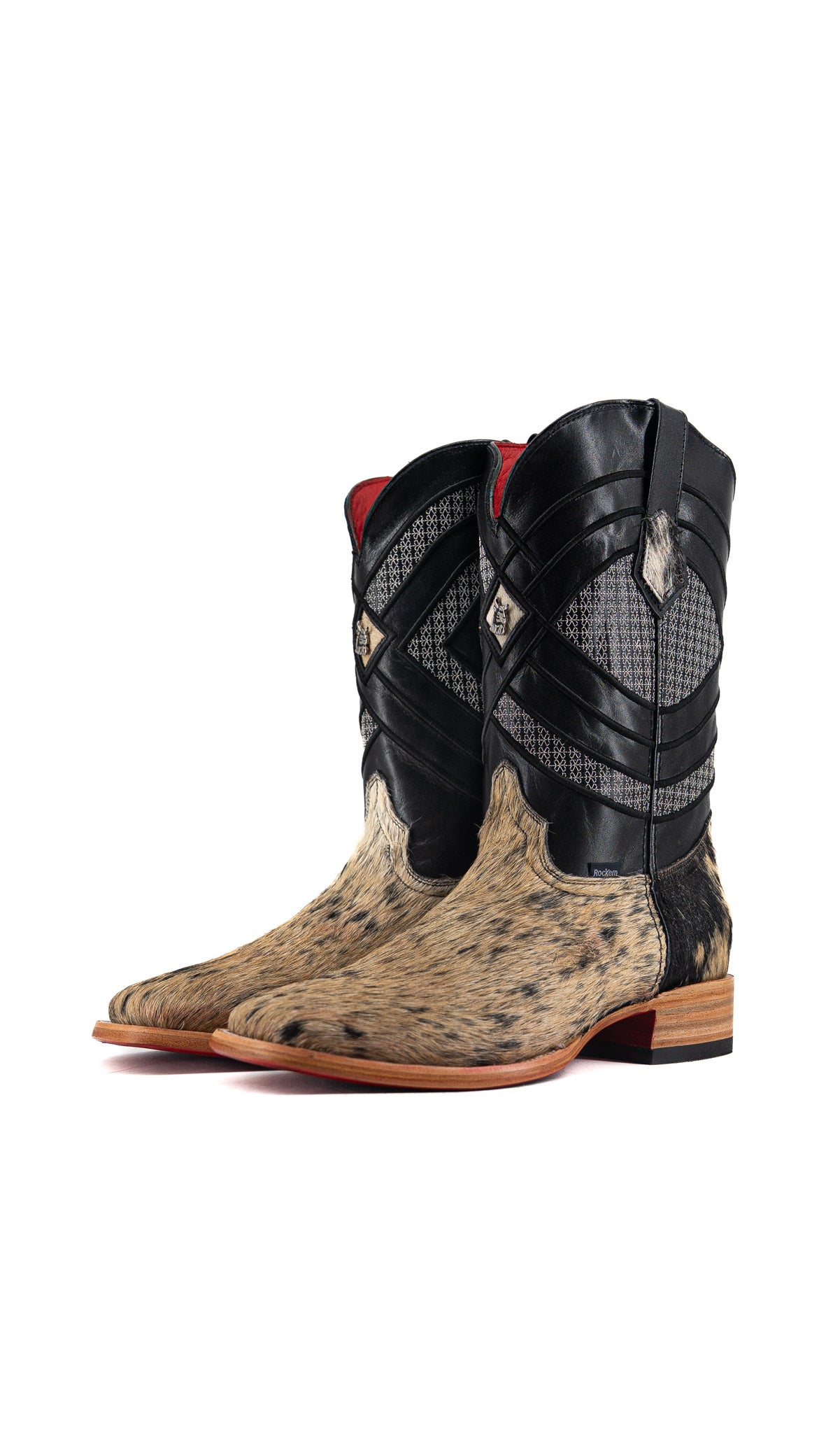 Prescott Cowhide Square Toe Cowboy Boot Size 11 Box QM45 FINAL SALE