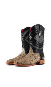 Prescott Cowhide Square Toe Cowboy Boot Size 11 Box QM45 FINAL SALE