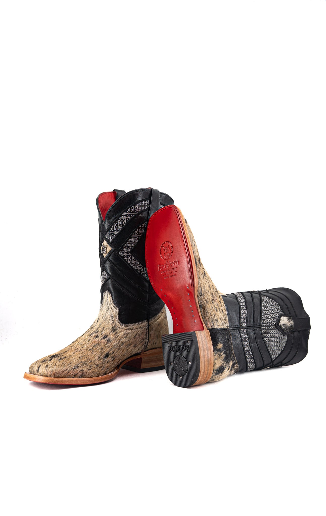 Prescott Cowhide Square Toe Cowboy Boot Size 11 Box QM45 FINAL SALE