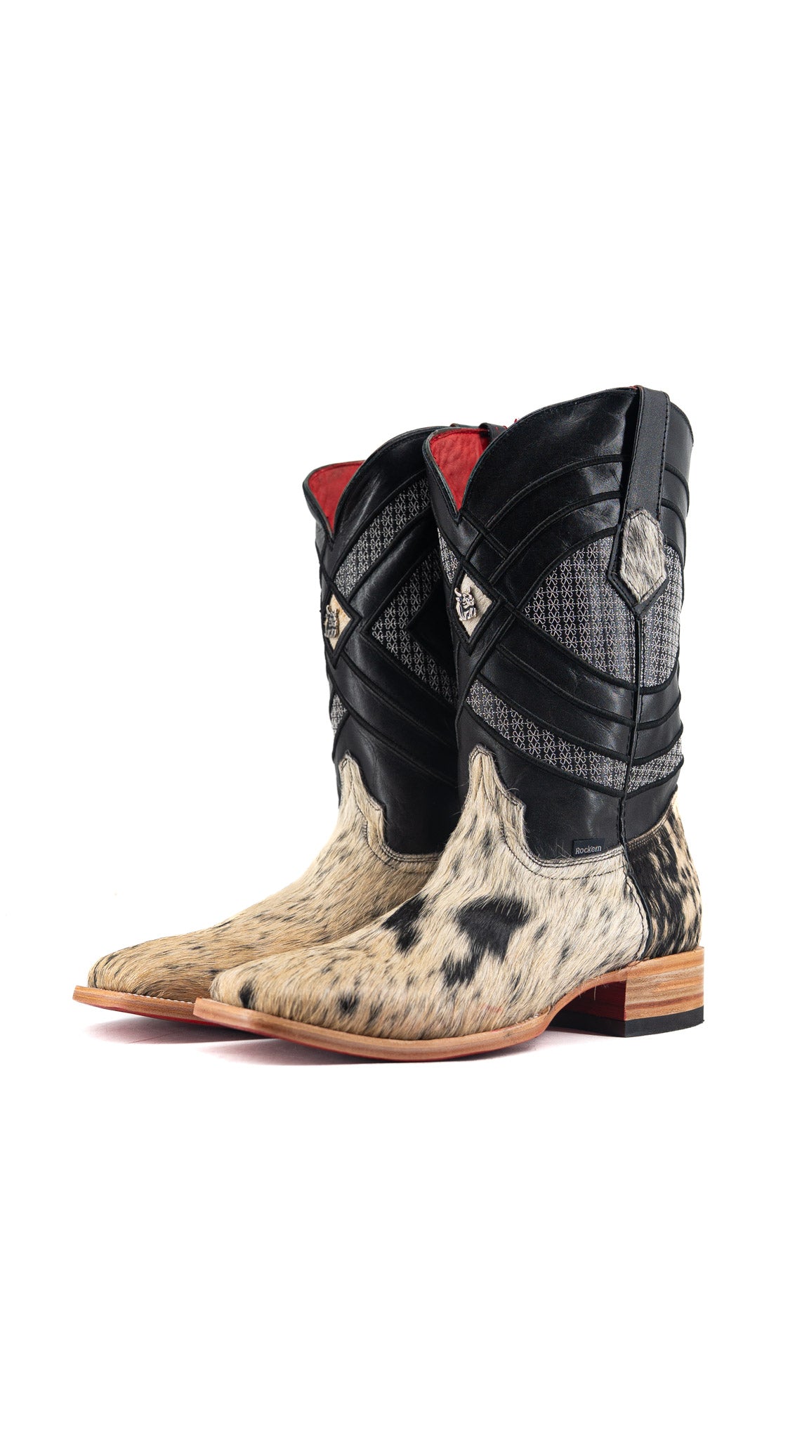 Prescott Cowhide Square Toe Cowboy Boot Size 11 Box QM48 FINAL SALE