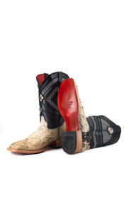Prescott Cowhide Square Toe Cowboy Boot Size 11 Box QM48 FINAL SALE