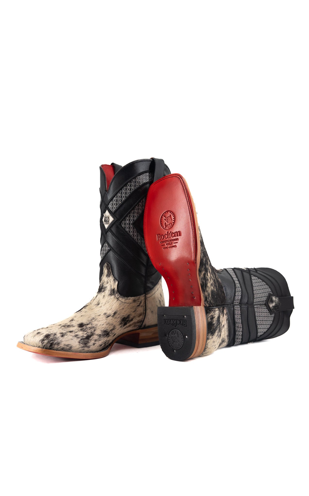 Prescott Cowhide Square Toe Cowboy Boot Size 11 Box QM49 FINAL SALE