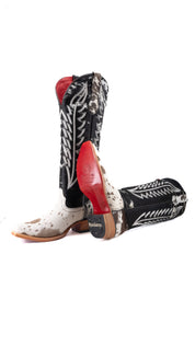Charlotte Tall Red Bottom Cowhide Snip Toe Cowgirl Boot Size 8.5 Box CW26