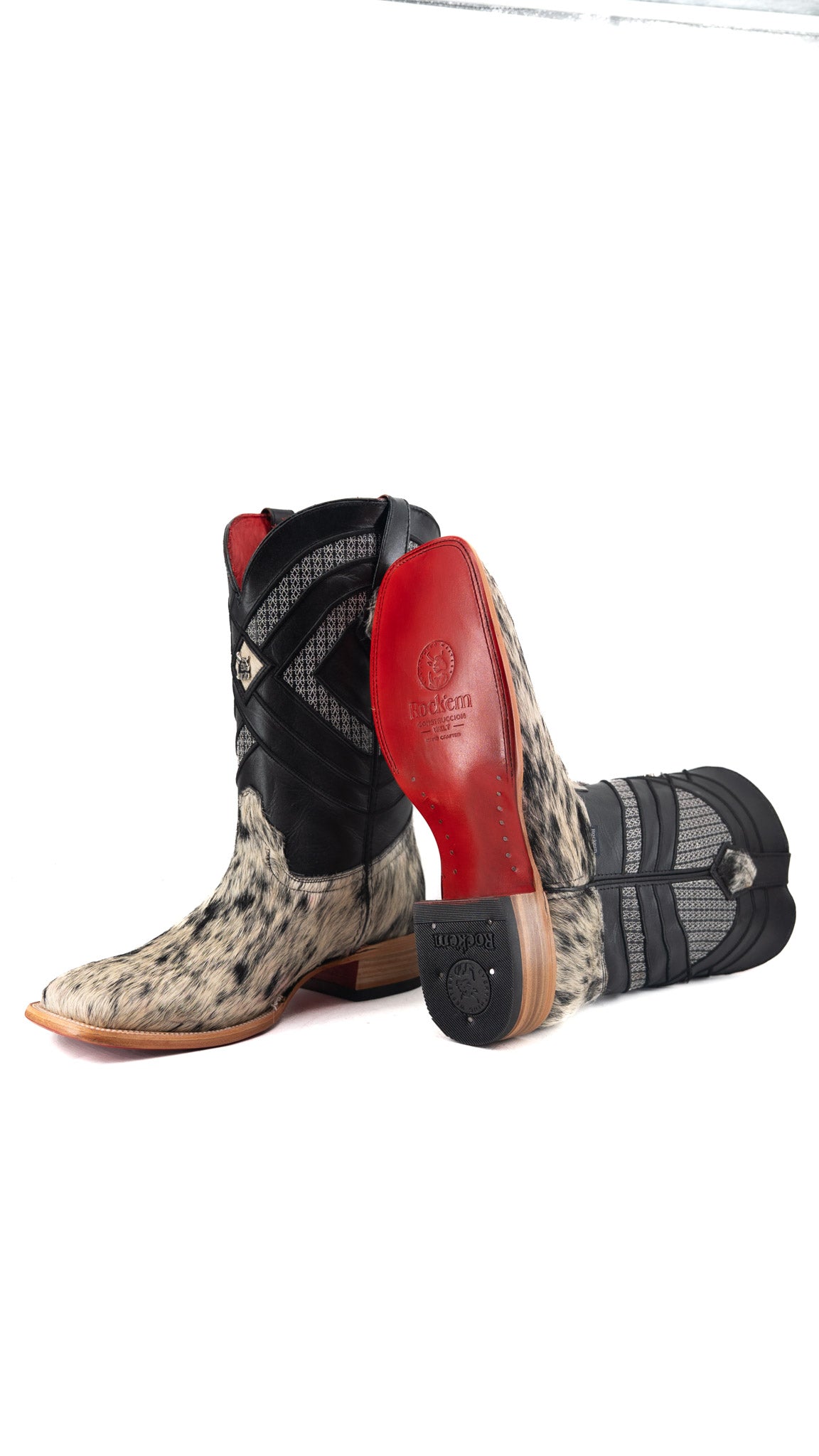 Prescott Cowhide Square Toe Cowboy Boot Size 12 Box QM50 FINAL SALE