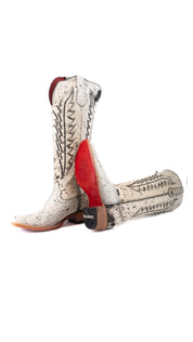 Charlotte Tall Red Bottom Cowhide Snip Toe Cowgirl Boot Size 9 Box CW28