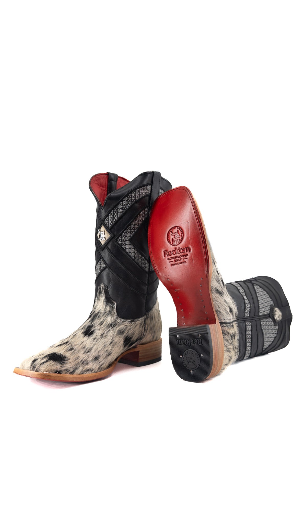 Prescott Cowhide Square Toe Cowboy Boot Size 12 Box QM53 FINAL SALE