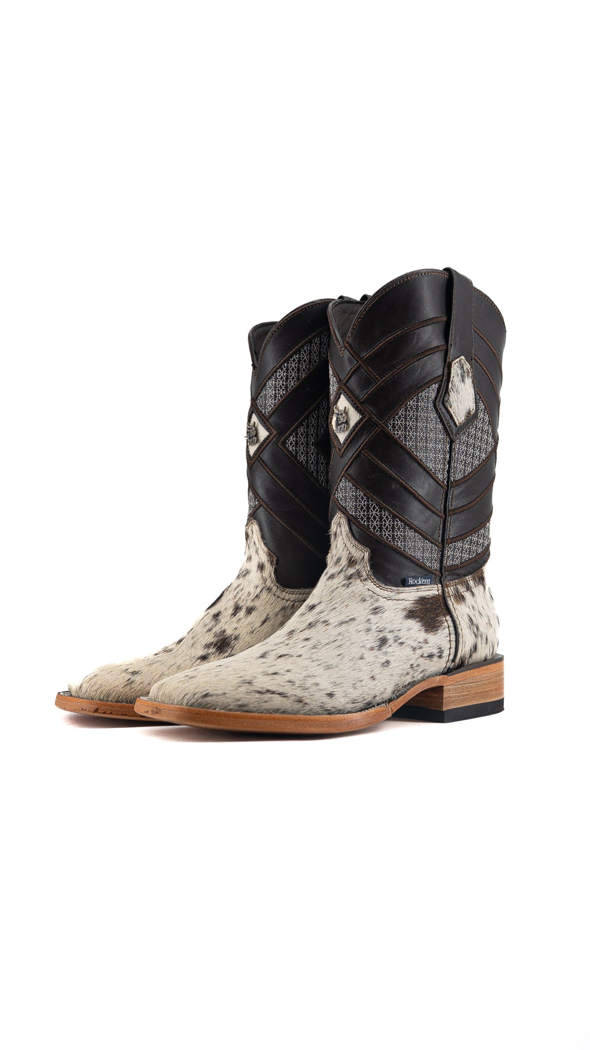 Prescott Cowhide Square Toe Cowboy Boot Size 6 Box QM54 FINAL SALE