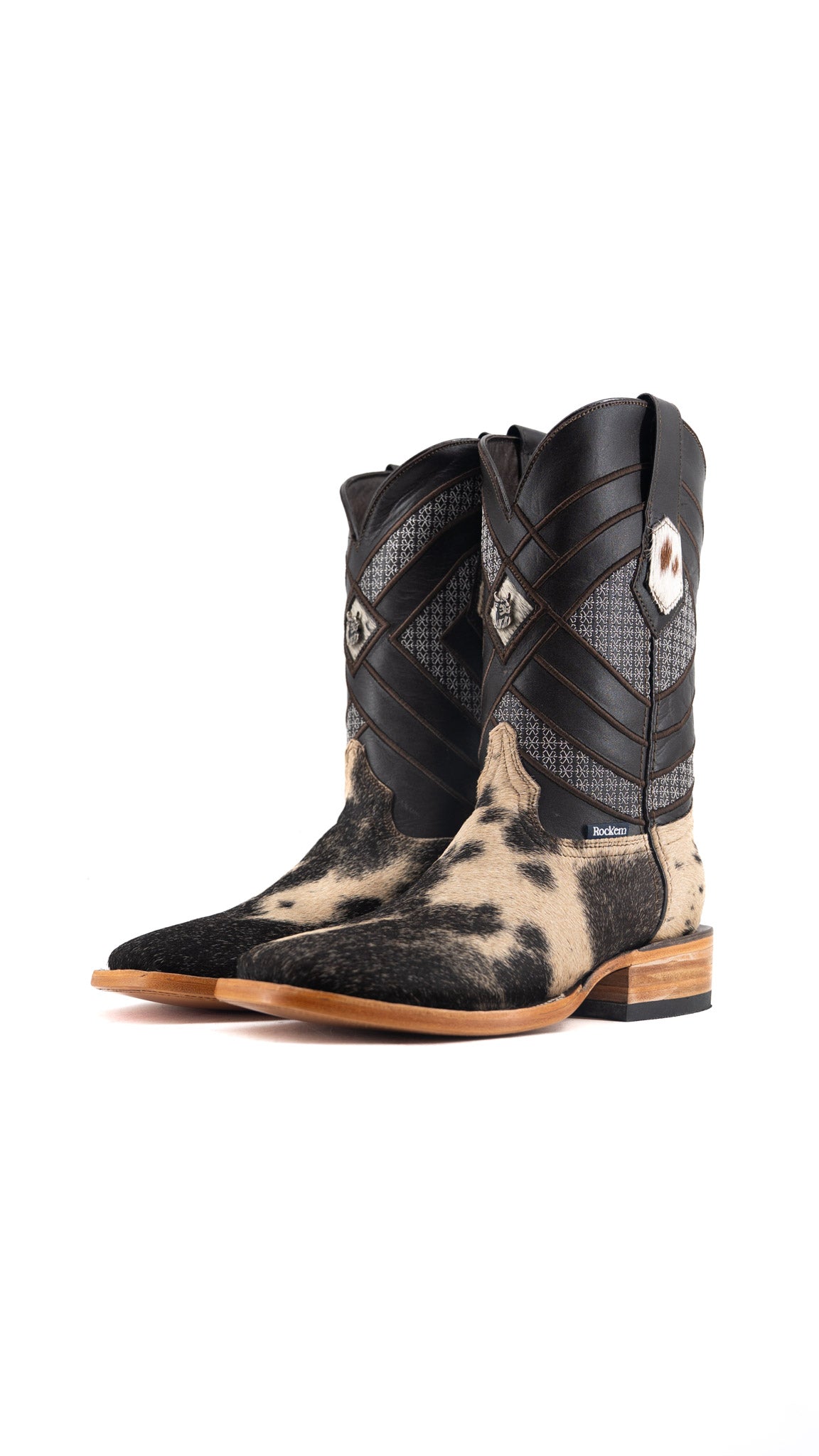 Prescott Cowhide Square Toe Cowboy Boot Size 6 Box QM55 FINAL SALE