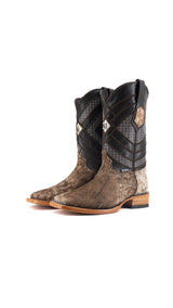 Prescott Cowhide Square Toe Cowboy Boot Size 6 Box QM56 FINAL SALE