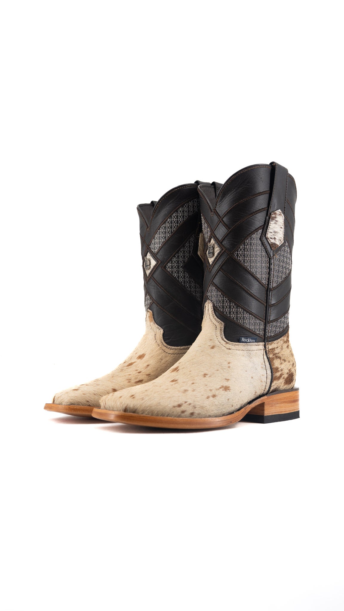 Prescott Cowhide Square Toe Cowboy Boot Size 6.5 Box QM57 FINAL SALE