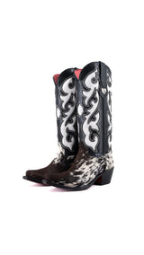 Emely Midi Cowhide Red Bottom Snip Toe Cowgirl Boot Size 5 Box CW34