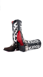 Emely Midi Cowhide Red Bottom Snip Toe Cowgirl Boot Size 5 Box CW34
