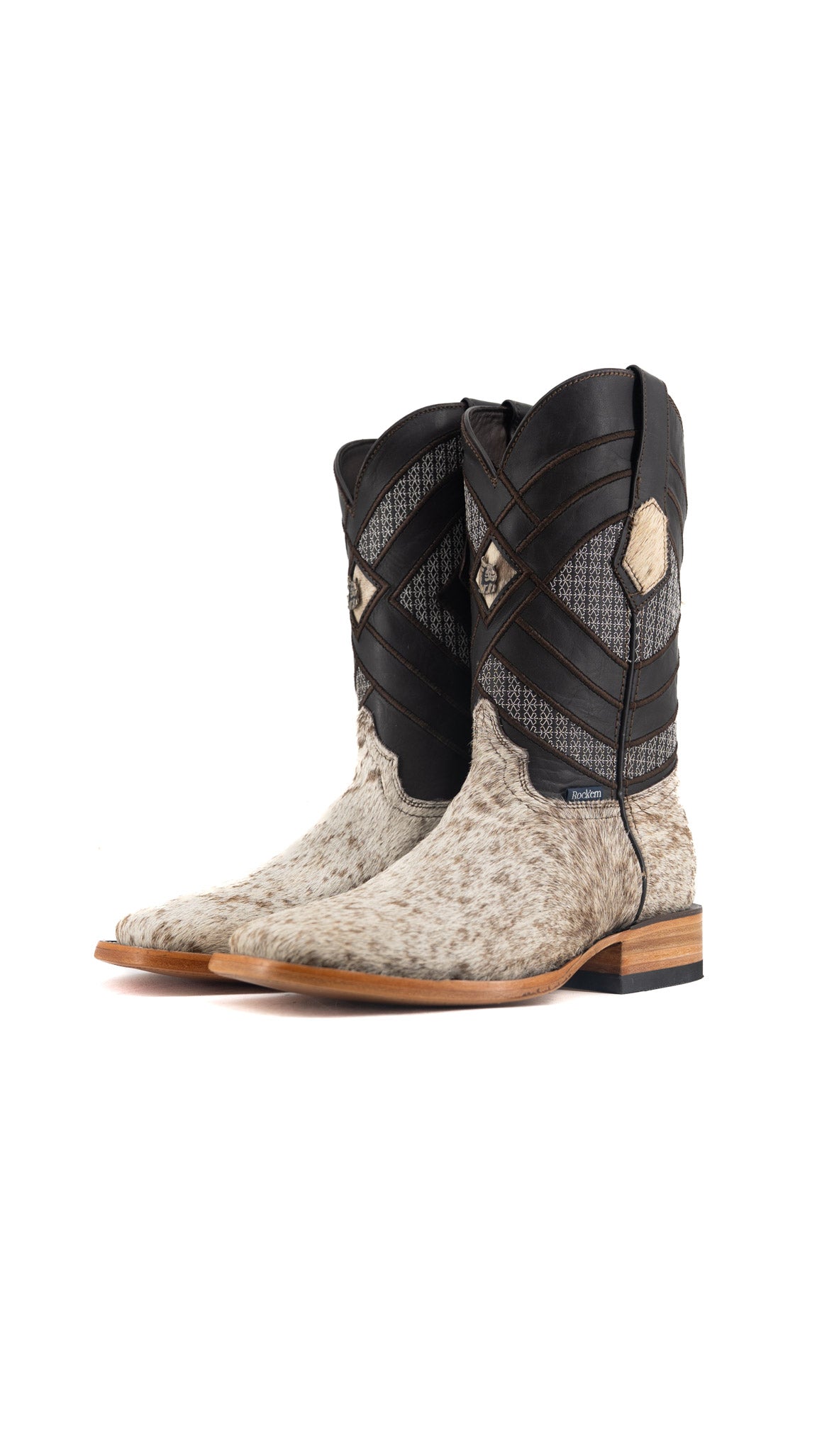 Prescott Cowhide Square Toe Cowboy Boot Size 6.5 Box QM60 FINAL SALE