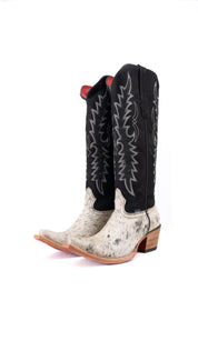 Marisol Tall Cowhide Red Bottom Snip Toe Cowgirl Boot Size 9 Box CW39