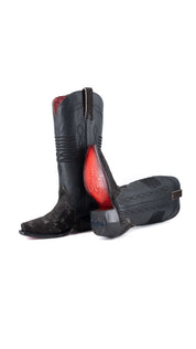 Dalia Midi Cowhide Red Bottom Wide Calf Snip Toe Cowgirl Boot Size 5 Box CW41