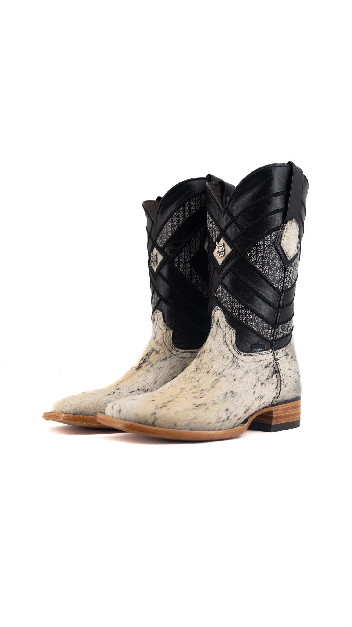 Prescott Cowhide Square Toe Cowboy Boot Size 7.5 Box QM71 FINAL SALE