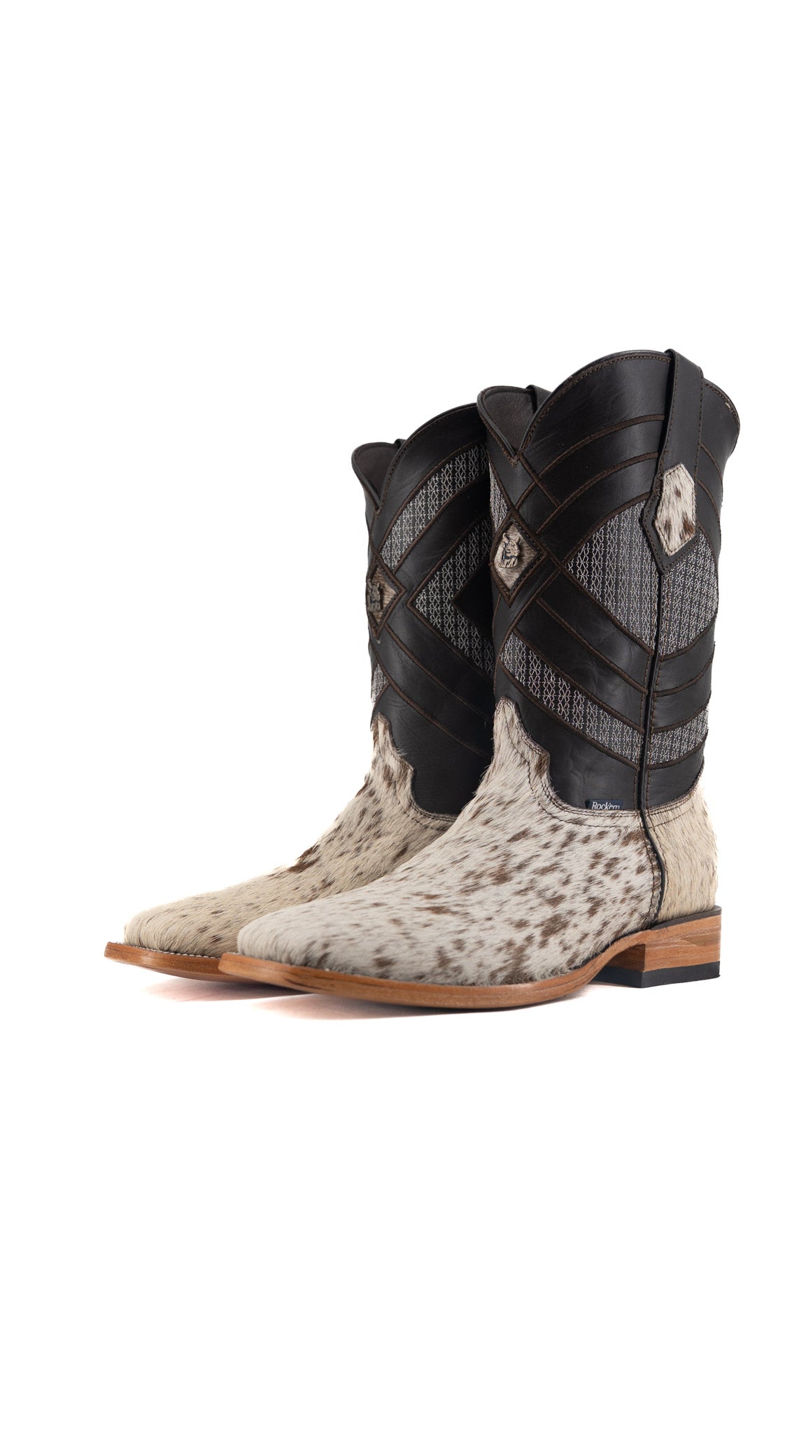 Prescott Cowhide Square Toe Cowboy Boot Size 9.5 Box QM73 FINAL SALE