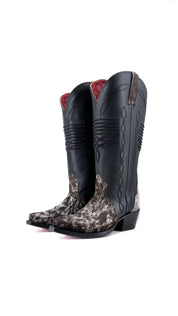 Dalia Midi Cowhide Red Bottom Wide Calf Snip Toe Cowgirl Boot Size 6 Box CW45