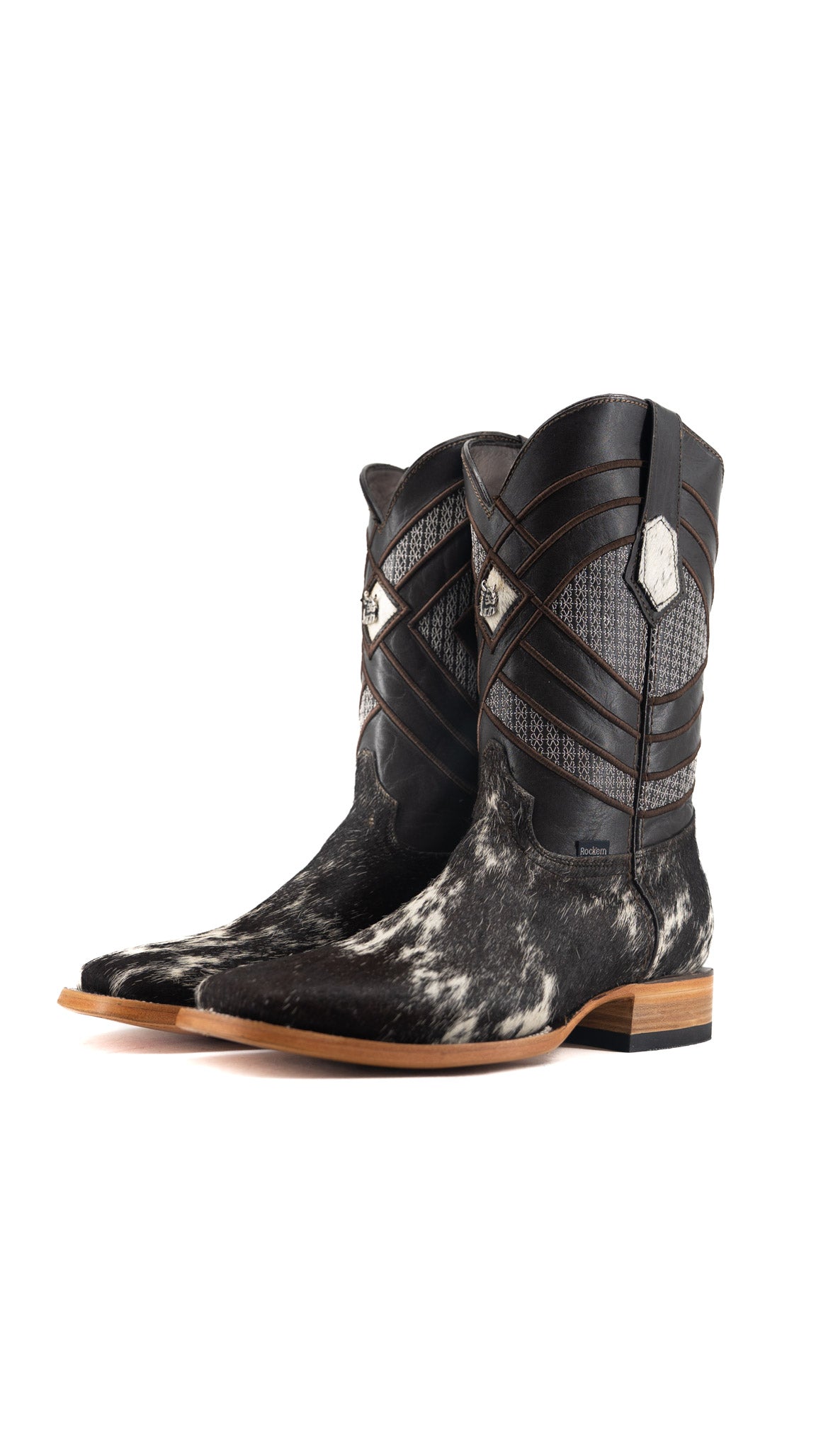Prescott Cowhide Square Toe Cowboy Boot Size 9.5 Box QM77 FINAL SALE