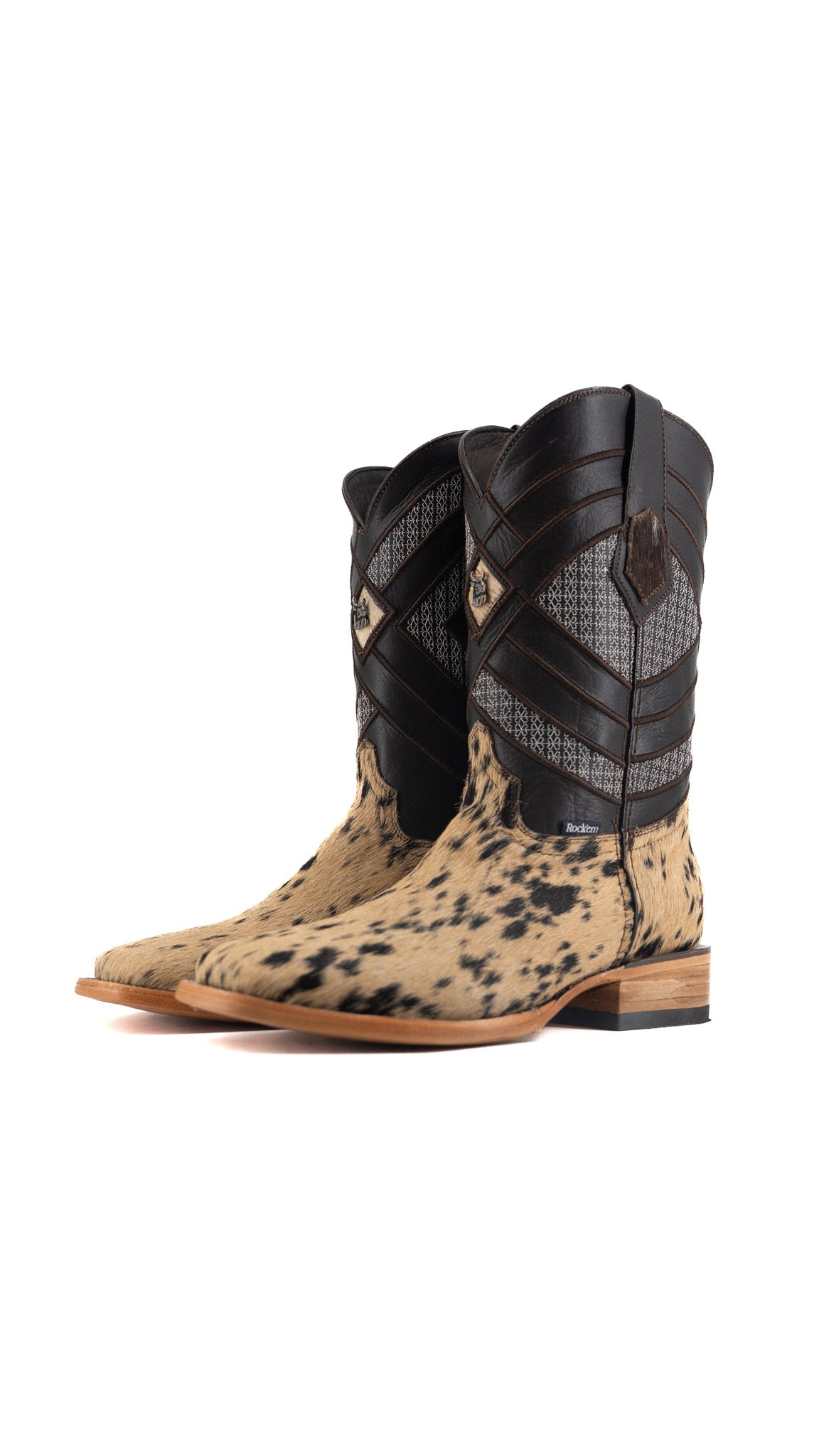 Prescott Cowhide Square Toe Cowboy Boot Size 8.5 Box QM82 FINAL SALE