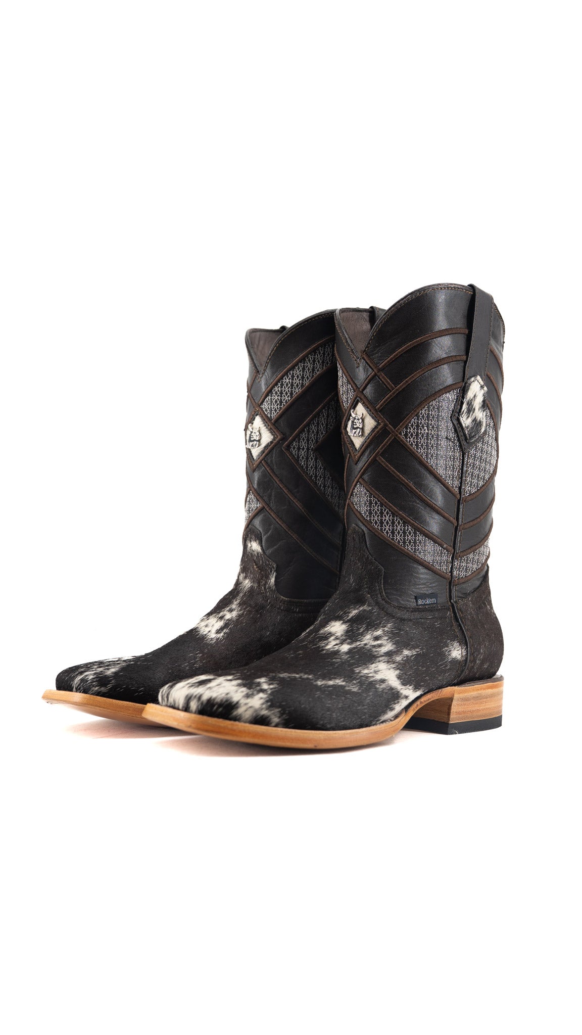Prescott Cowhide Square Toe Cowboy Boot Size 8.5 Box QM83 FINAL SALE