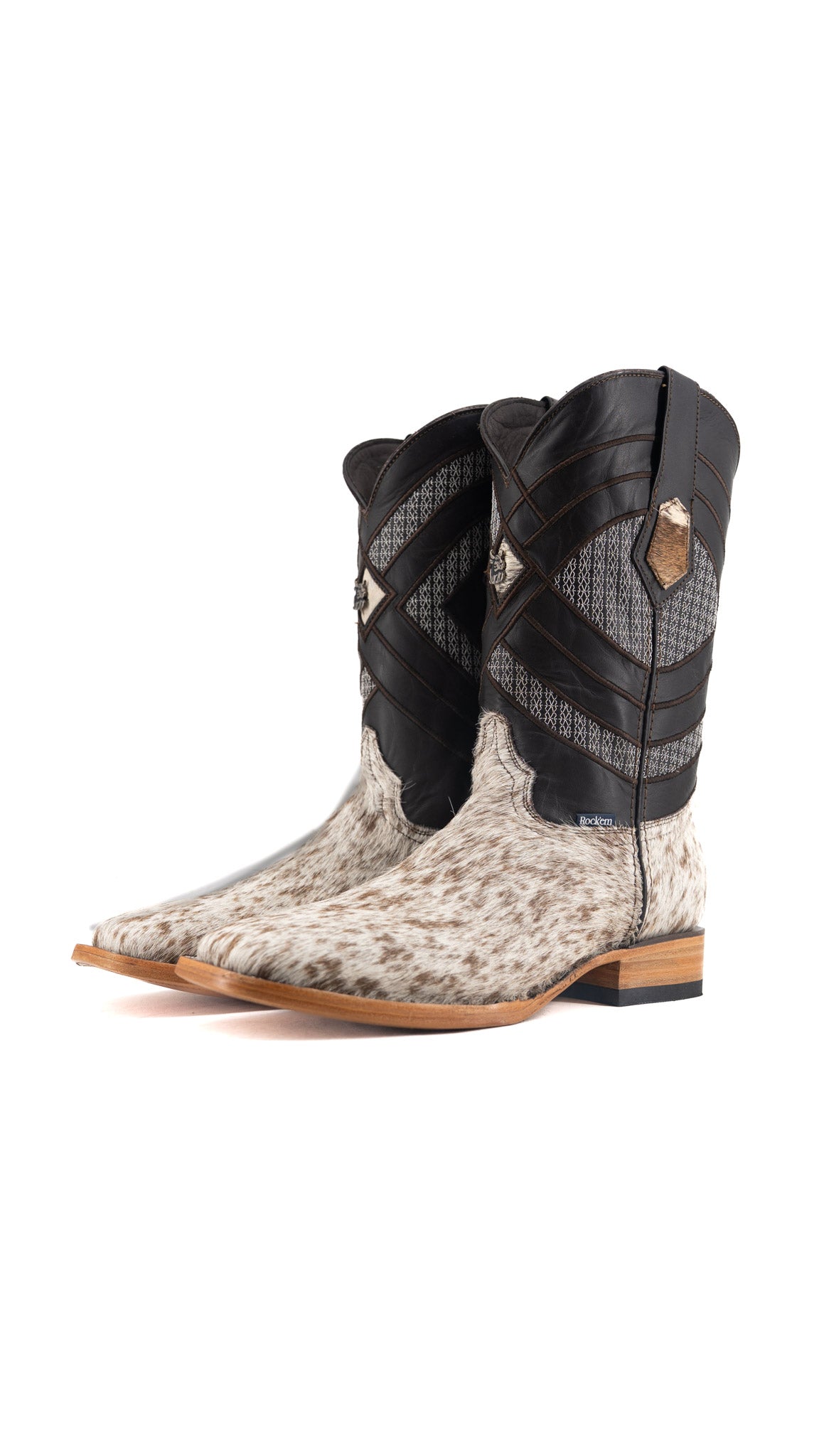 Prescott Cowhide Square Toe Cowboy Boot Size 10 Box QM86 FINAL SALE