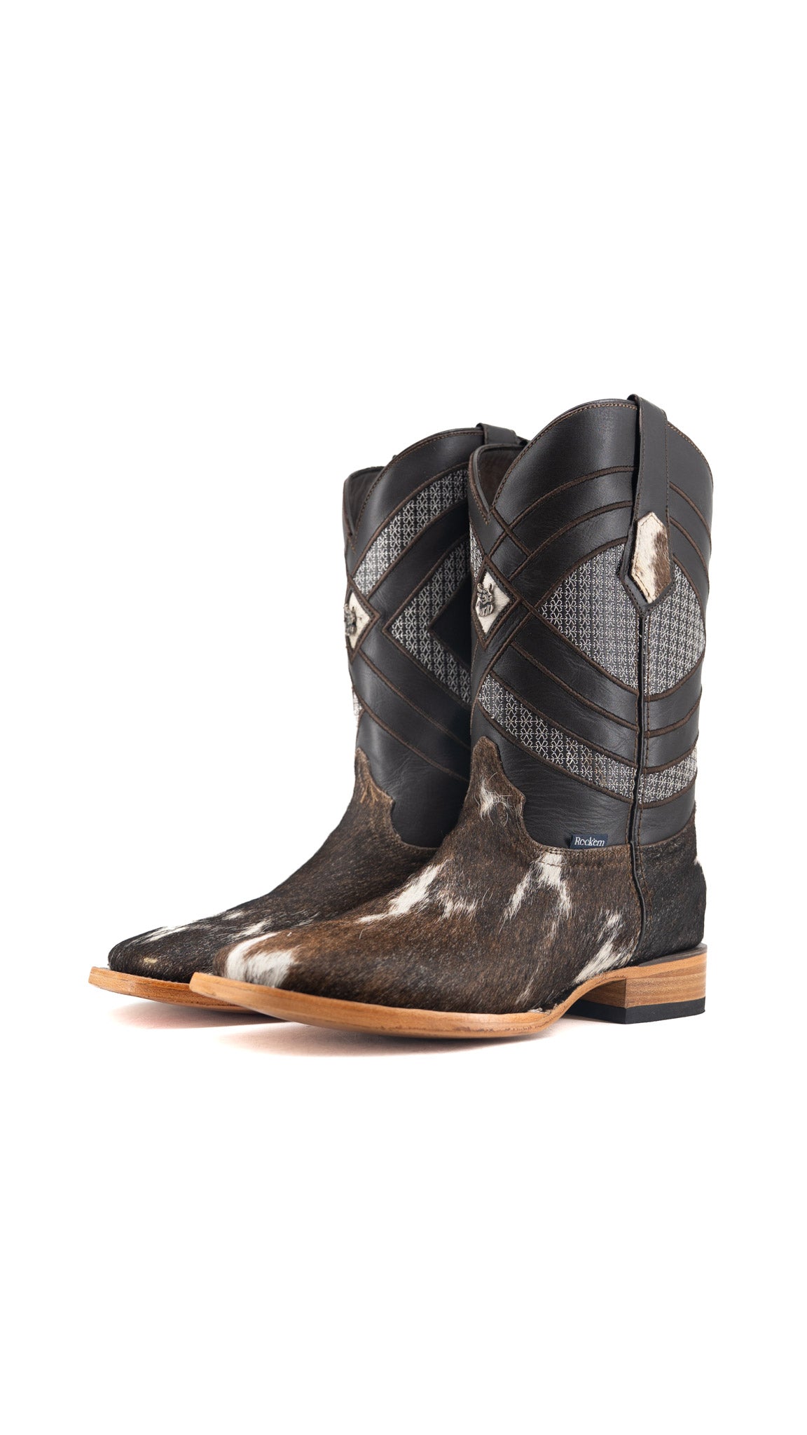 Prescott Cowhide Square Toe Cowboy Boot Size 10.5 Box QM89 FINAL SALE