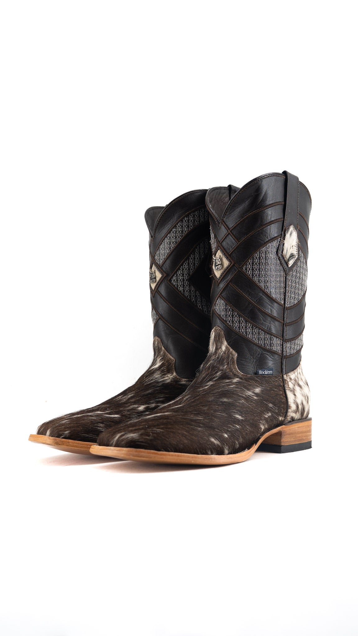 Prescott Cowhide Square Toe Cowboy Boot Size 10.5 Box QM90 FINAL SALE