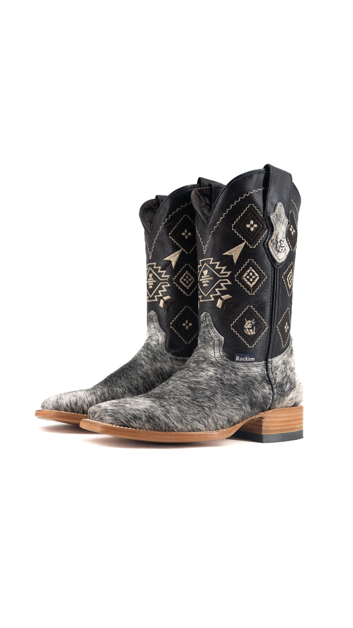 Men's Cowhide Square Toe Cowboy Boot Size 6 Box QM93 FINAL SALE
