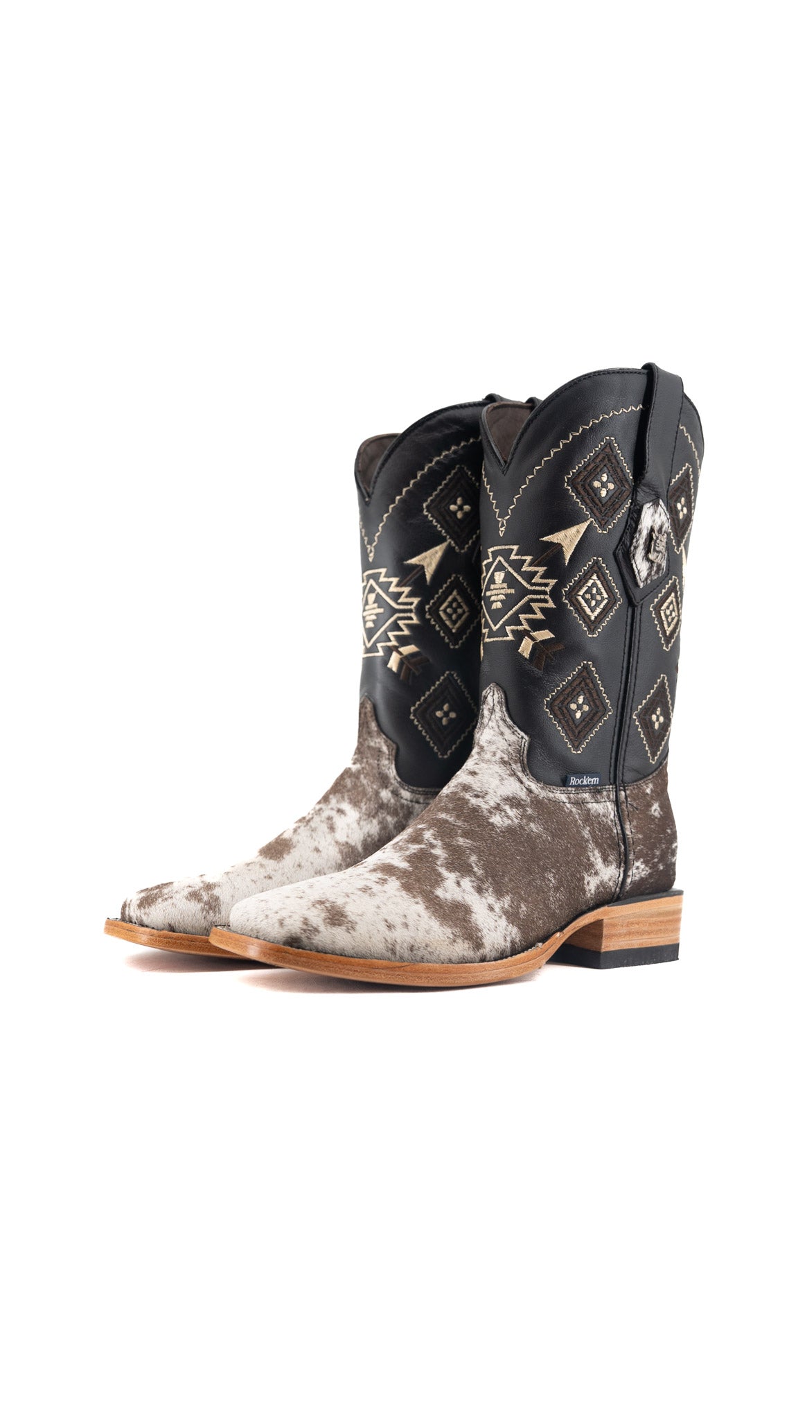 Men's Cowhide Square Toe Cowboy Boot Size 6.5 Box QM94 FINAL SALE