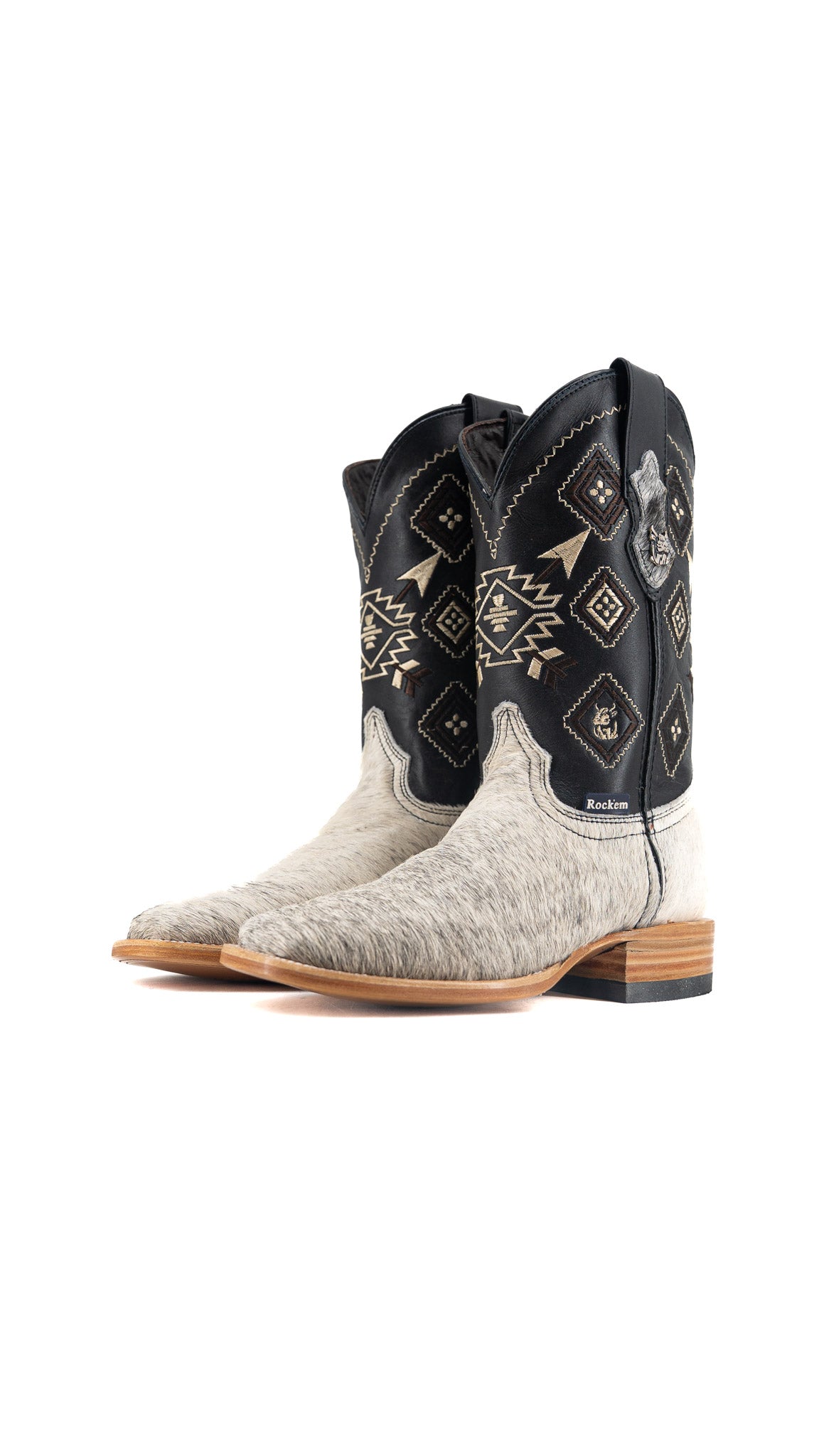 Men's Cowhide Square Toe Cowboy Boot Size 6 Box QM96 FINAL SALE