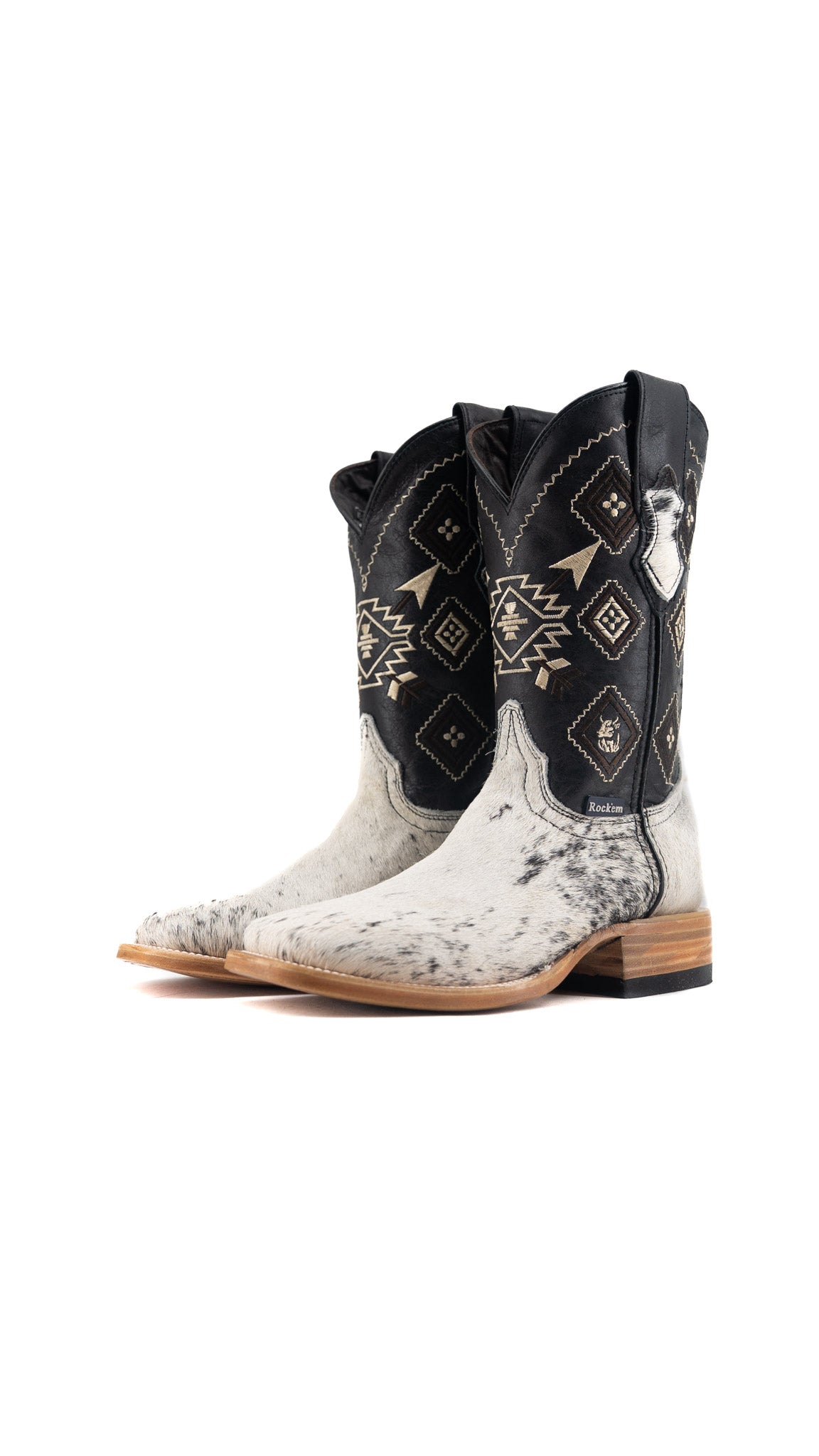 Men's Cowhide Square Toe Cowboy Boot Size 6 Box QM97 FINAL SALE