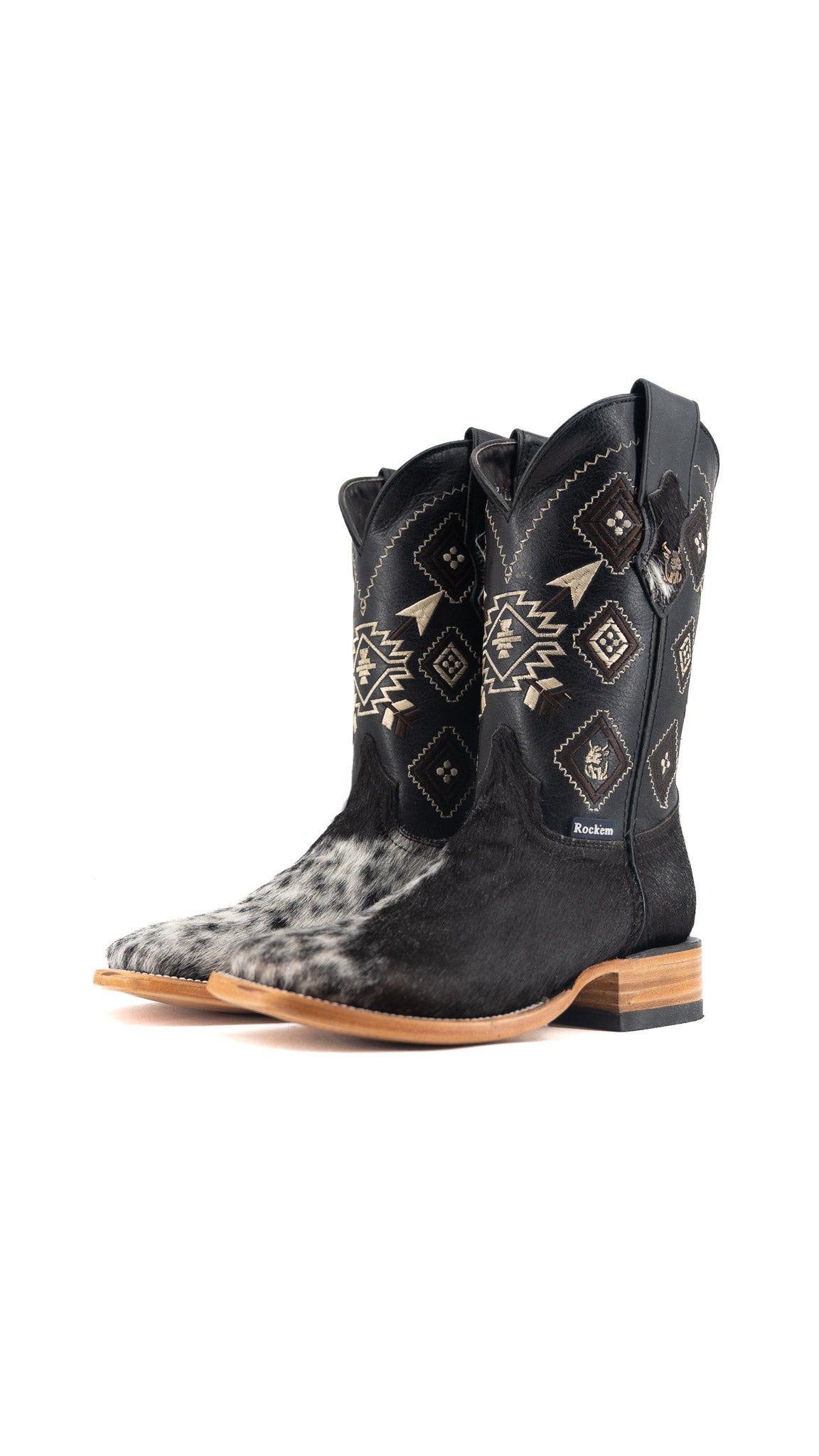 Men's Cowhide Square Toe Cowboy Boot Size 6 Box QM98 FINAL SALE
