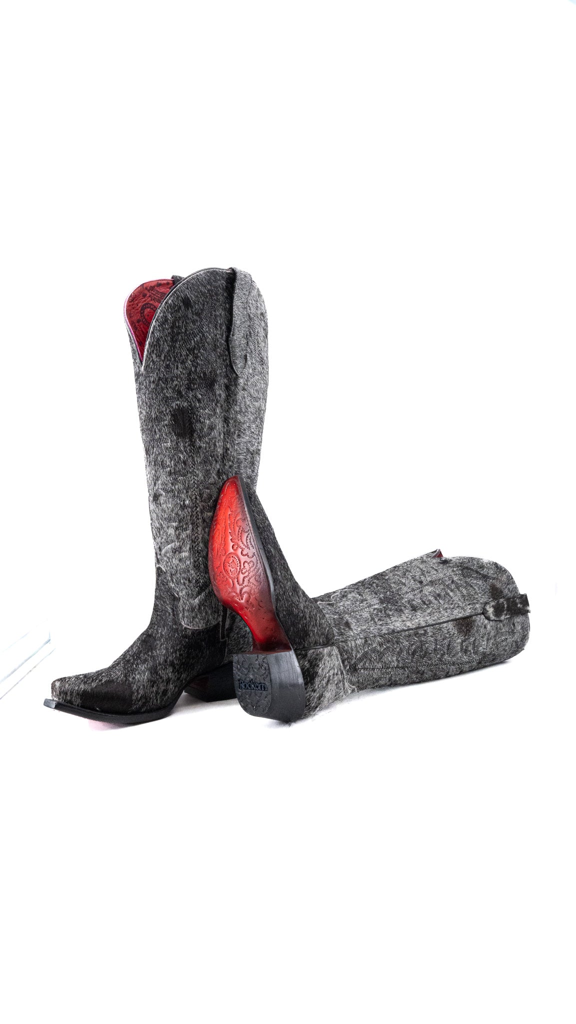 Gia Red Bottom Wide Calf Tall Cowgirl Boot Size 6 Box CW65