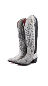 Charlotte Red Bottom Wide Calf Tall Cowgirl Boot Size 6.5 Box CW67