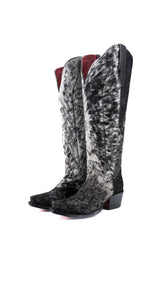 Charlotte Red Bottom Wide Calf Tall Cowgirl Boot Size 6.5 Box CW68