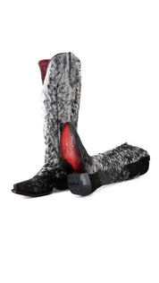 Charlotte Red Bottom Wide Calf Tall Cowgirl Boot Size 6.5 Box CW68