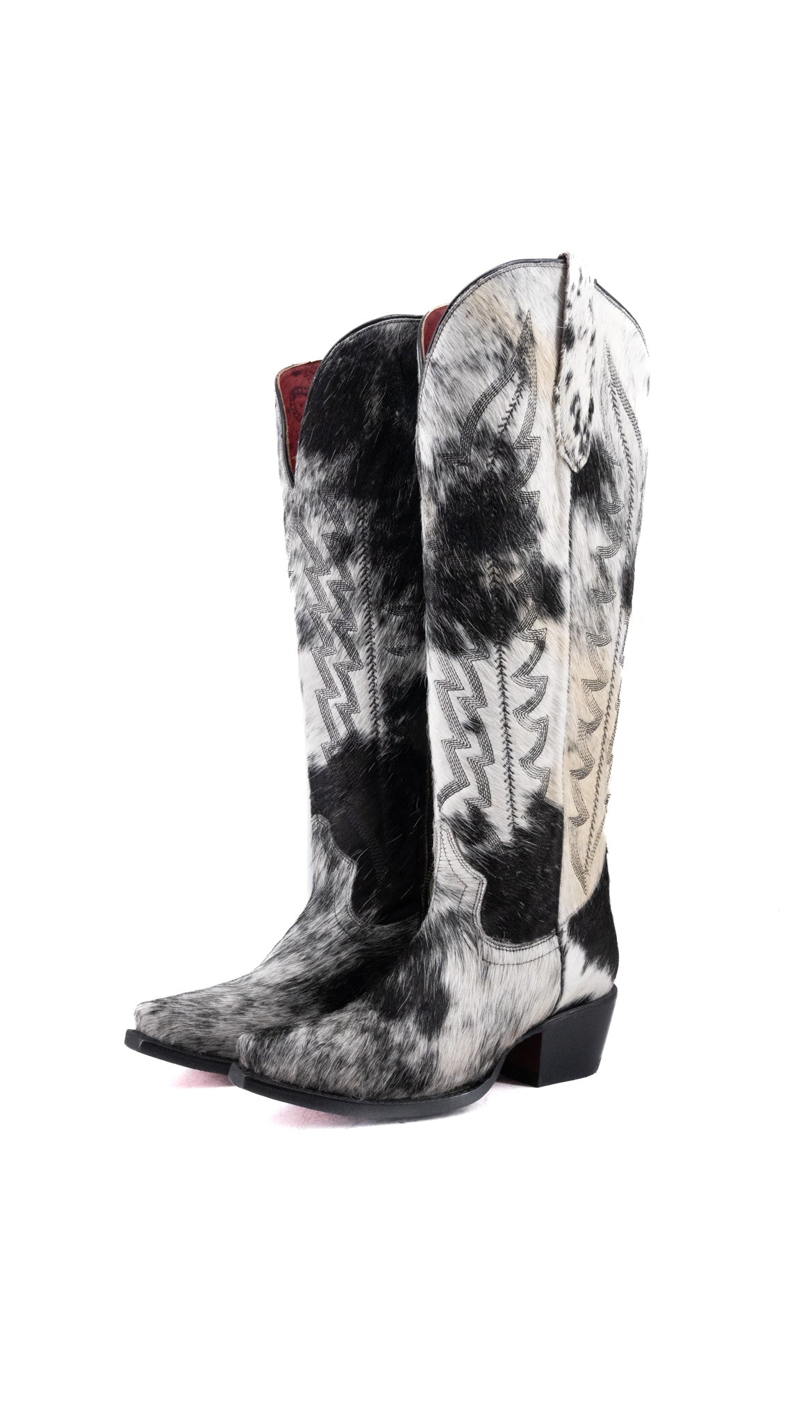 Charlotte Red Bottom Wide Calf Tall Cowgirl Boot Size 6.5 Box CW69