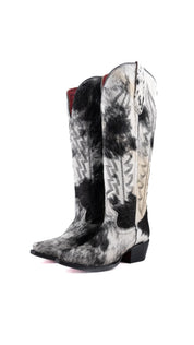 Charlotte Red Bottom Wide Calf Tall Cowgirl Boot Size 6.5 Box CW69