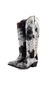 Charlotte Red Bottom Wide Calf Tall Cowgirl Boot Size 6.5 Box CW69
