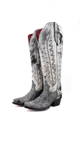 Charlotte Red Bottom Wide Calf Tall Cowgirl Boot Size 6.5 Box CW70