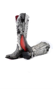 Charlotte Red Bottom Wide Calf Tall Cowgirl Boot Size 6.5 Box CW70