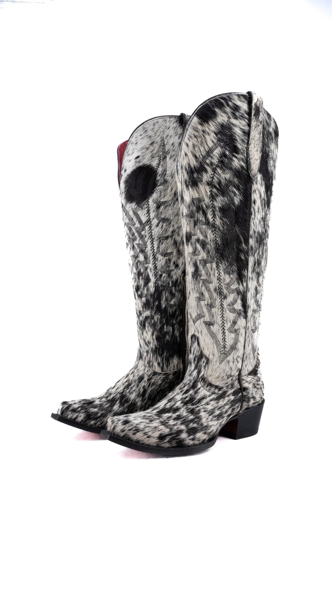 Charlotte Red Bottom Wide Calf Tall Cowgirl Boot Size 7 Box CW71
