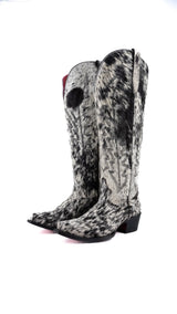 Charlotte Red Bottom Wide Calf Tall Cowgirl Boot Size 7 Box CW71
